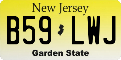 NJ license plate B59LWJ