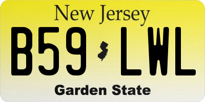 NJ license plate B59LWL