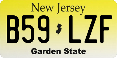 NJ license plate B59LZF