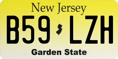 NJ license plate B59LZH