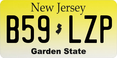 NJ license plate B59LZP