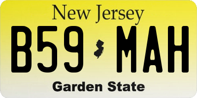 NJ license plate B59MAH