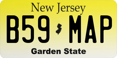NJ license plate B59MAP
