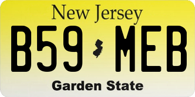 NJ license plate B59MEB