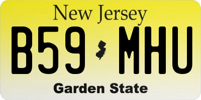 NJ license plate B59MHU