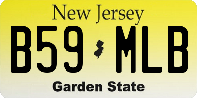 NJ license plate B59MLB