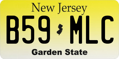 NJ license plate B59MLC