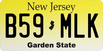 NJ license plate B59MLK