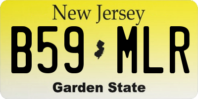 NJ license plate B59MLR