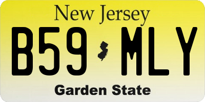 NJ license plate B59MLY