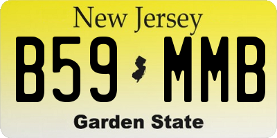 NJ license plate B59MMB
