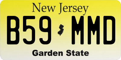 NJ license plate B59MMD