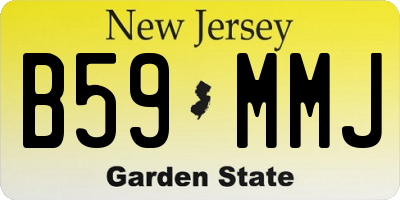NJ license plate B59MMJ