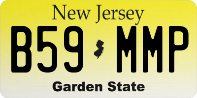 NJ license plate B59MMP