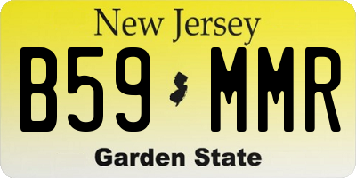 NJ license plate B59MMR