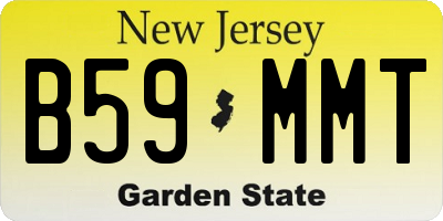 NJ license plate B59MMT