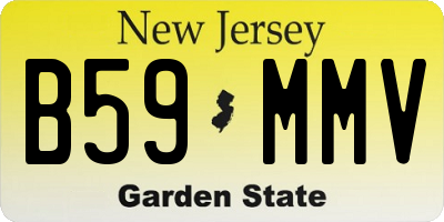 NJ license plate B59MMV