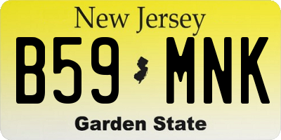NJ license plate B59MNK