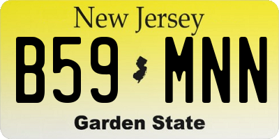 NJ license plate B59MNN
