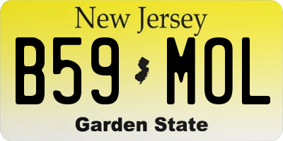NJ license plate B59MOL