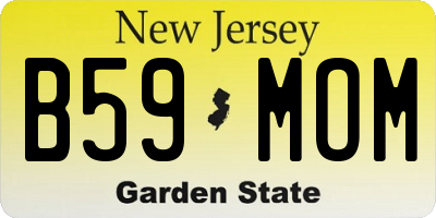 NJ license plate B59MOM