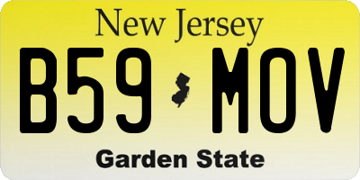NJ license plate B59MOV