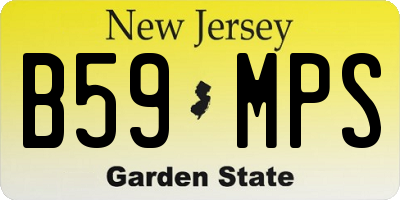 NJ license plate B59MPS