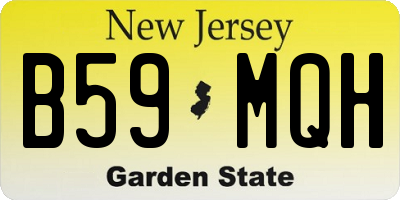 NJ license plate B59MQH