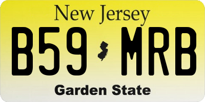 NJ license plate B59MRB