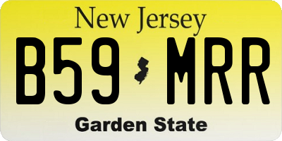 NJ license plate B59MRR