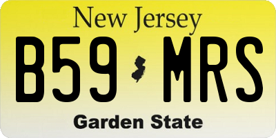NJ license plate B59MRS