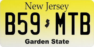 NJ license plate B59MTB