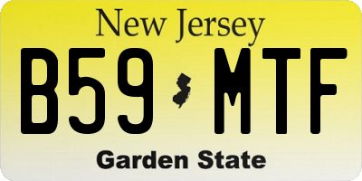 NJ license plate B59MTF