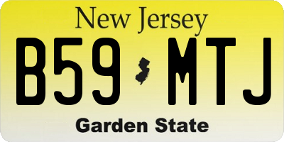 NJ license plate B59MTJ