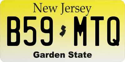 NJ license plate B59MTQ