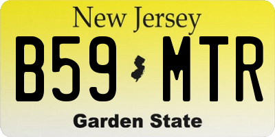 NJ license plate B59MTR