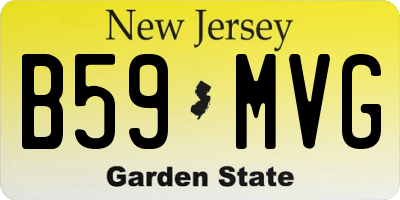 NJ license plate B59MVG