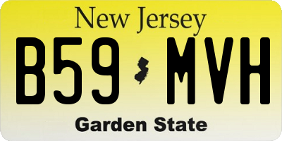 NJ license plate B59MVH