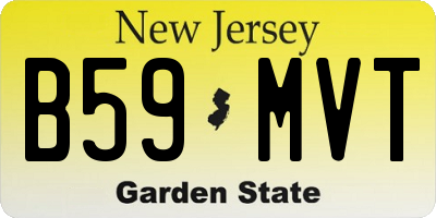 NJ license plate B59MVT