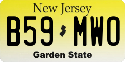 NJ license plate B59MWO