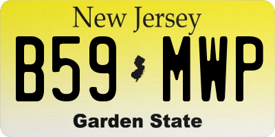 NJ license plate B59MWP