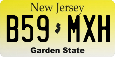 NJ license plate B59MXH