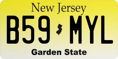NJ license plate B59MYL