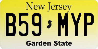 NJ license plate B59MYP