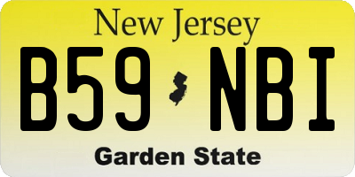 NJ license plate B59NBI