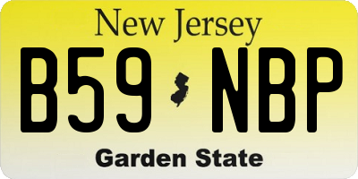 NJ license plate B59NBP