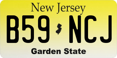 NJ license plate B59NCJ