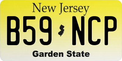 NJ license plate B59NCP