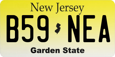 NJ license plate B59NEA