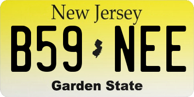NJ license plate B59NEE